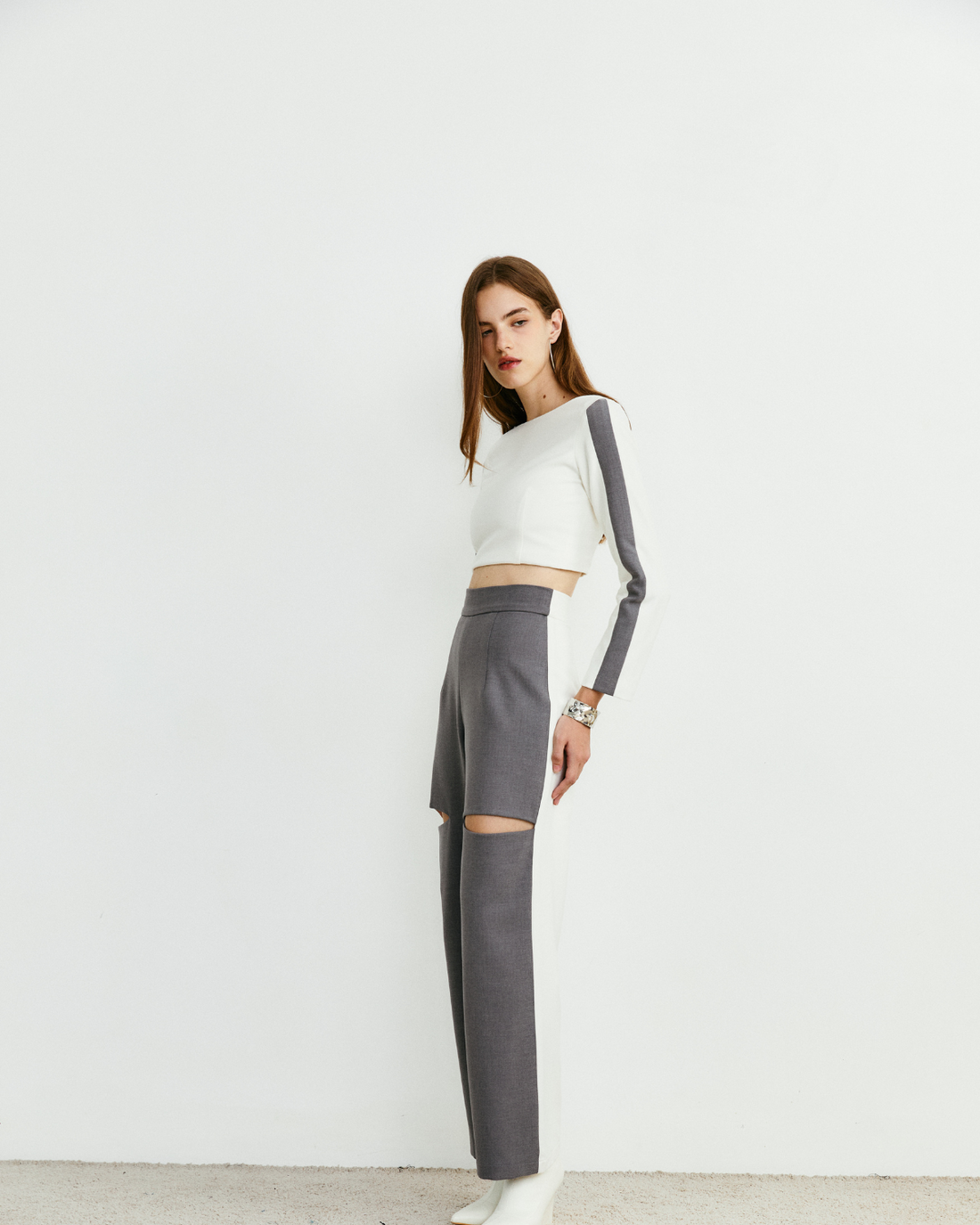 High Waist Straight Leg Pants